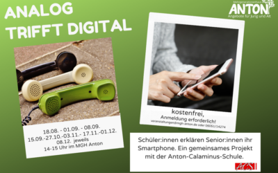 Analog trifft digital: neue Termine im ANTON